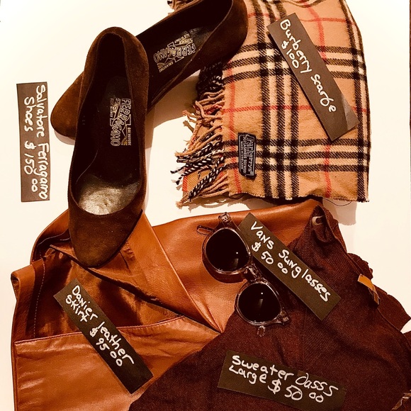 Salvatore Ferragamo Brown Suede Shoes - Picture 1 of 5